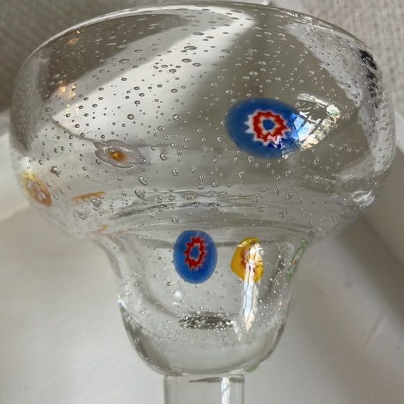 4x Millefiori Margarita Glasses - Picture 3 of 4